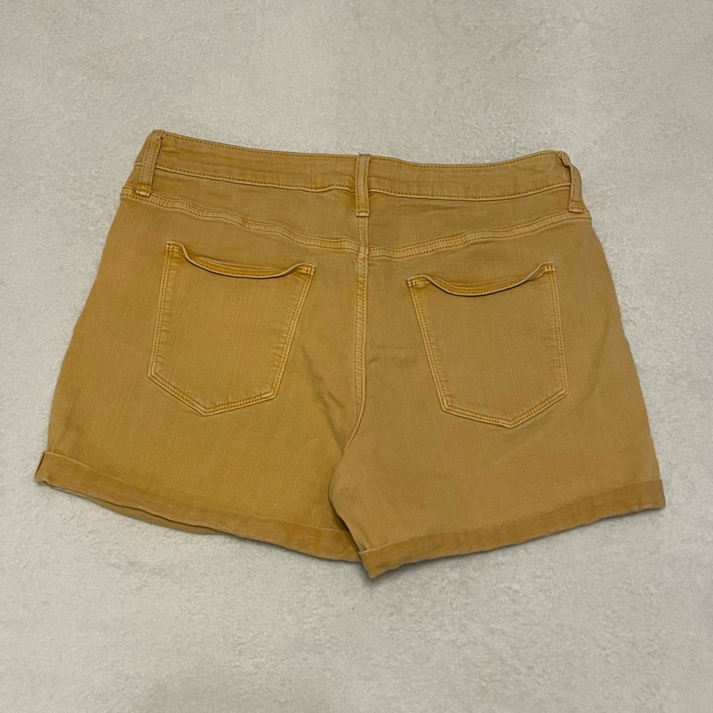 Universal Thread High Rise Gold Midi Shorts - Picture 2 of 3